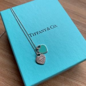 Tiffany & Co. Tags necklace with Blue enamel